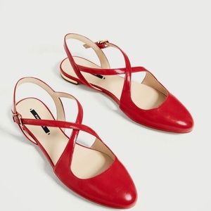 Zara Slingback ballerina flats